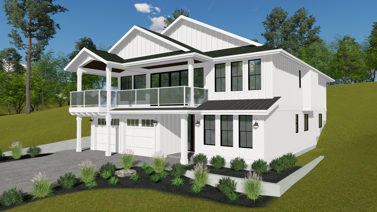 Rendering of Pinot Noir Elevations upcoming custom home build project